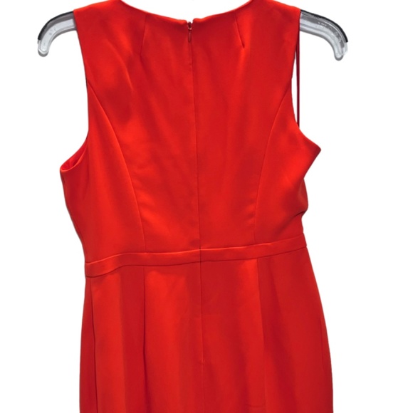 J Crew Red Sleeveless Scalloped Lined Dress - Picture 4 of 10